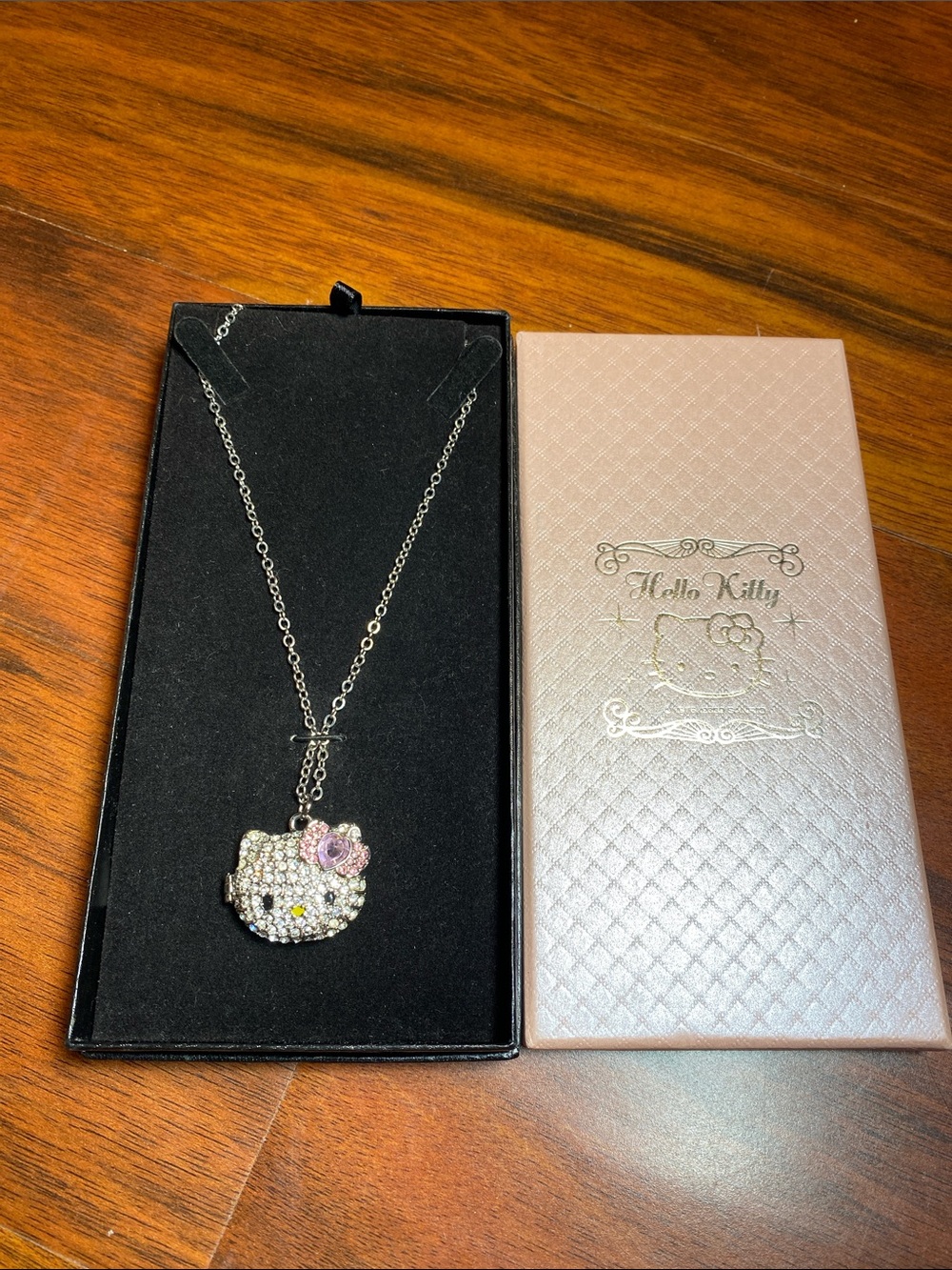 Hello Kitty Silver Locket Necklace
